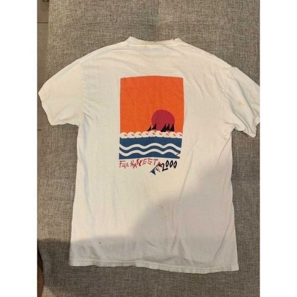 Vtg Miami Yacht Club Fall Harvest Regatta 2000 Shirt Mens Medium White Hanes Y2K